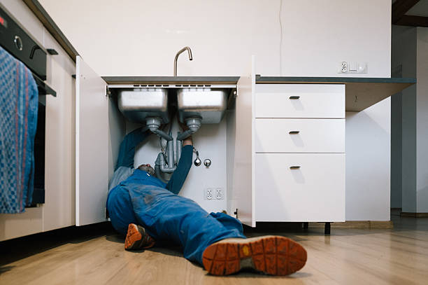Professional Emergency Plumber technician working in Eagle, MI